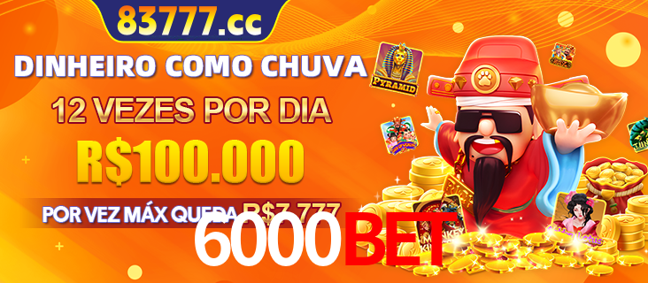 Banner do programa de recompensas Recomende para amigos do 6000bet, detalhando os bônus por convidar amigos, com prêmios que chegam a R$288.888.